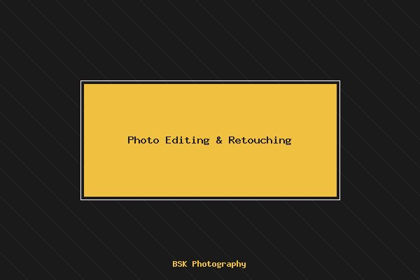 Photo Editing & Retouching